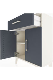 Arges Komodin Tek Raflı Tek Çekmeceli 2 Kapaklı 60x30x80 - S13M021V2A