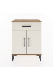 Arges Komodin Tek Raflı Tek Çekmeceli 2 Kapaklı 60x30x80 - S13M021V7A