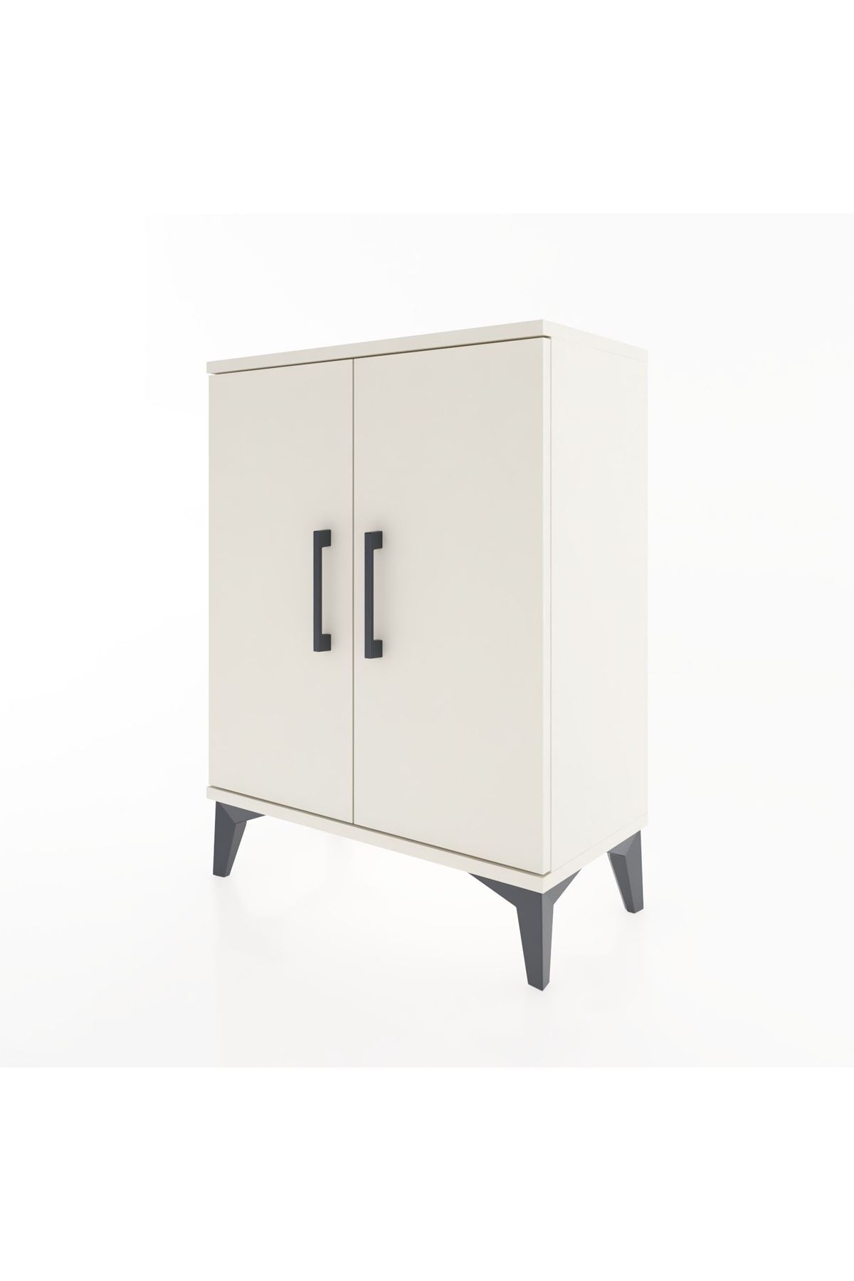 Arges Komodin 2 Raflı 2 Kapaklı 60x30x80 - S13M022V1A