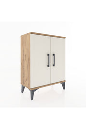 Arges Komodin 2 Raflı 2 Kapaklı 60x30x80 - S13M022V7A