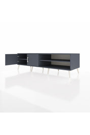 Kronos TV Ünitesi 2 Raflı 2 Kapaklı 176x59x51 Antrasit-Antrasit/Antrasit