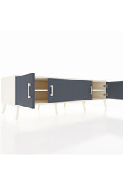 Kronos TV Ünitesi 2 Raflı 4 Kapaklı 176x59x51 Aytaşı-Antrasit/Aytaşı