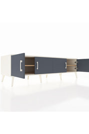 Kronos TV Ünitesi 2 Raflı 4 Kapaklı 176x59x51 Aytaşı-Antrasit/Çam