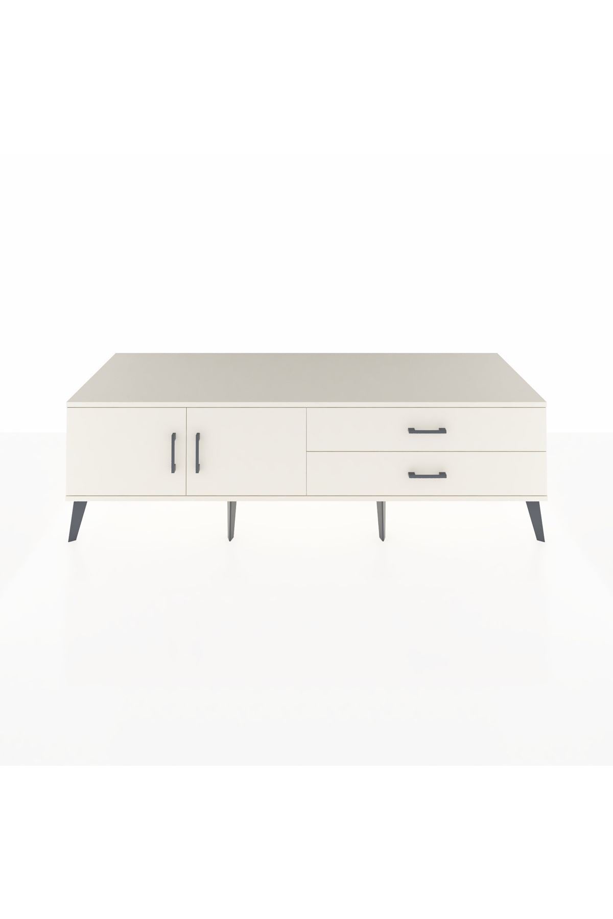 Kronos TV Ünitesi Tek Raflı 2 Çekmeceli 2 Kapaklı 176x59x51 Aytaşı-Aytaşı/Aytaşı