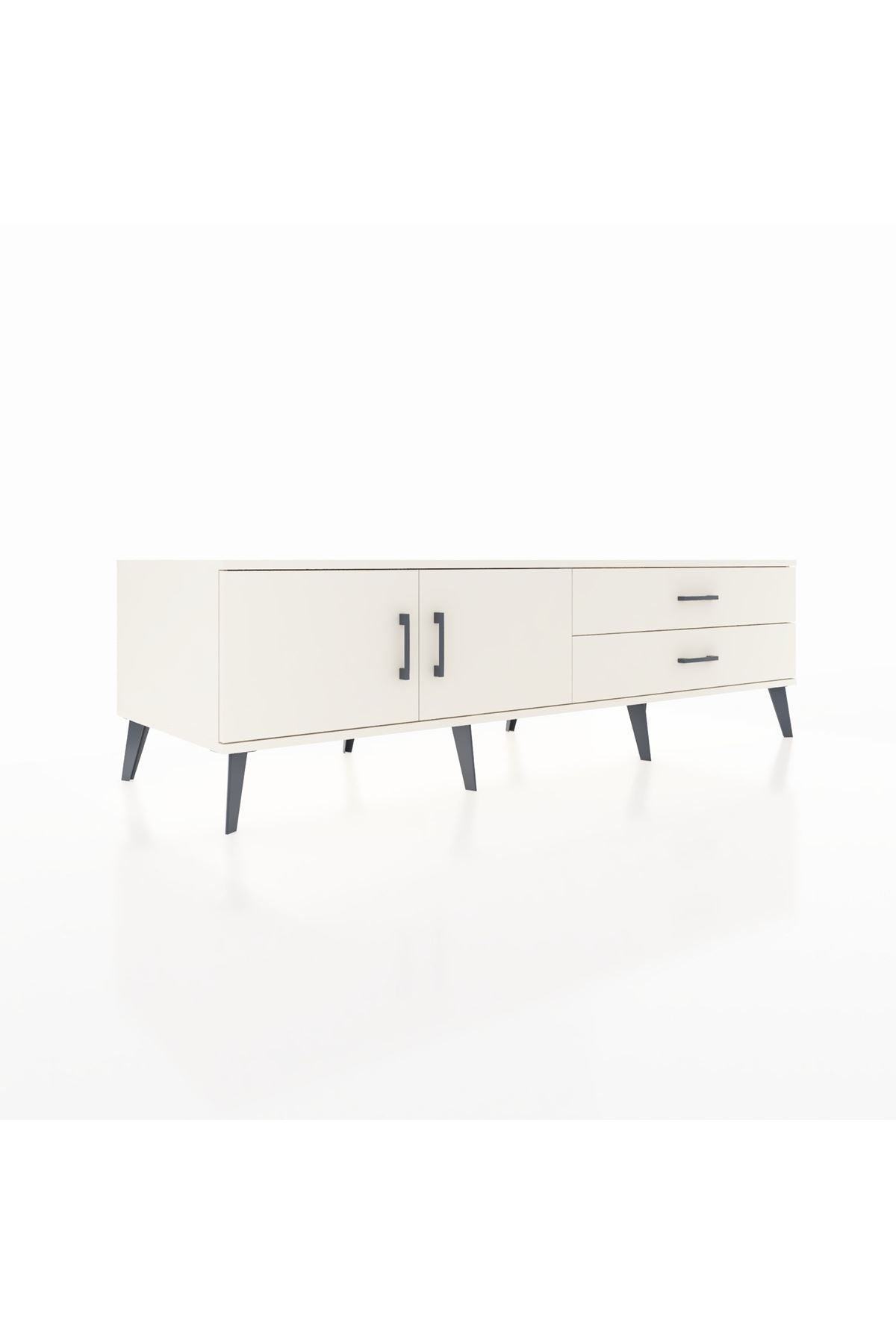 Kronos TV Ünitesi Tek Raflı 2 Çekmeceli 2 Kapaklı 176x59x51 Aytaşı-Aytaşı/Aytaşı