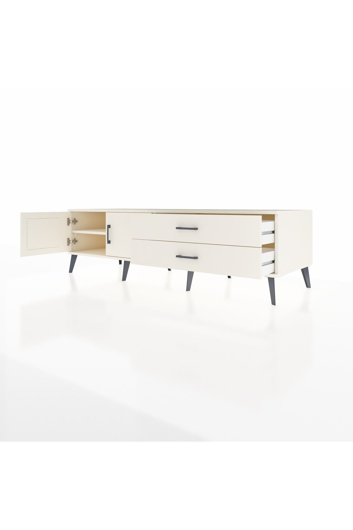 Kronos TV Ünitesi Tek Raflı 2 Çekmeceli 2 Kapaklı 176x59x51 Aytaşı-Aytaşı/Aytaşı