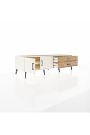 Kronos TV Ünitesi Tek Raflı 2 Çekmeceli 2 Kapaklı 176x59x51 Aytaşı-Aytaşı/Çam