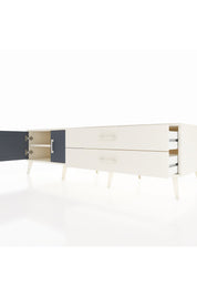 Kronos TV Ünitesi Tek Raflı 2 Çekmeceli 2 Kapaklı 176x59x51 Aytaşı-Antrasit/Aytaşı