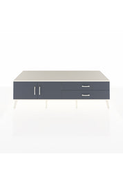 Kronos TV Ünitesi Tek Raflı 2 Çekmeceli 2 Kapaklı 176x59x51 Aytaşı-Antrasit/Antrasit