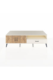 Kronos TV Ünitesi 2 Raflı Tek Çekmeceli 2 Kapaklı 176x59x51 Aytaşı-Çam/Aytaşı