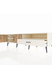 Kronos TV Ünitesi 2 Raflı Tek Çekmeceli 2 Kapaklı 176x59x51 Aytaşı-Çam/Aytaşı