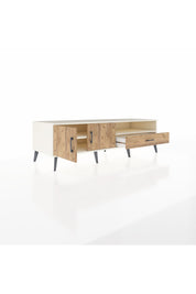Kronos TV Ünitesi 2 Raflı Tek Çekmeceli 2 Kapaklı 176x59x51 Aytaşı-Çam/Çam