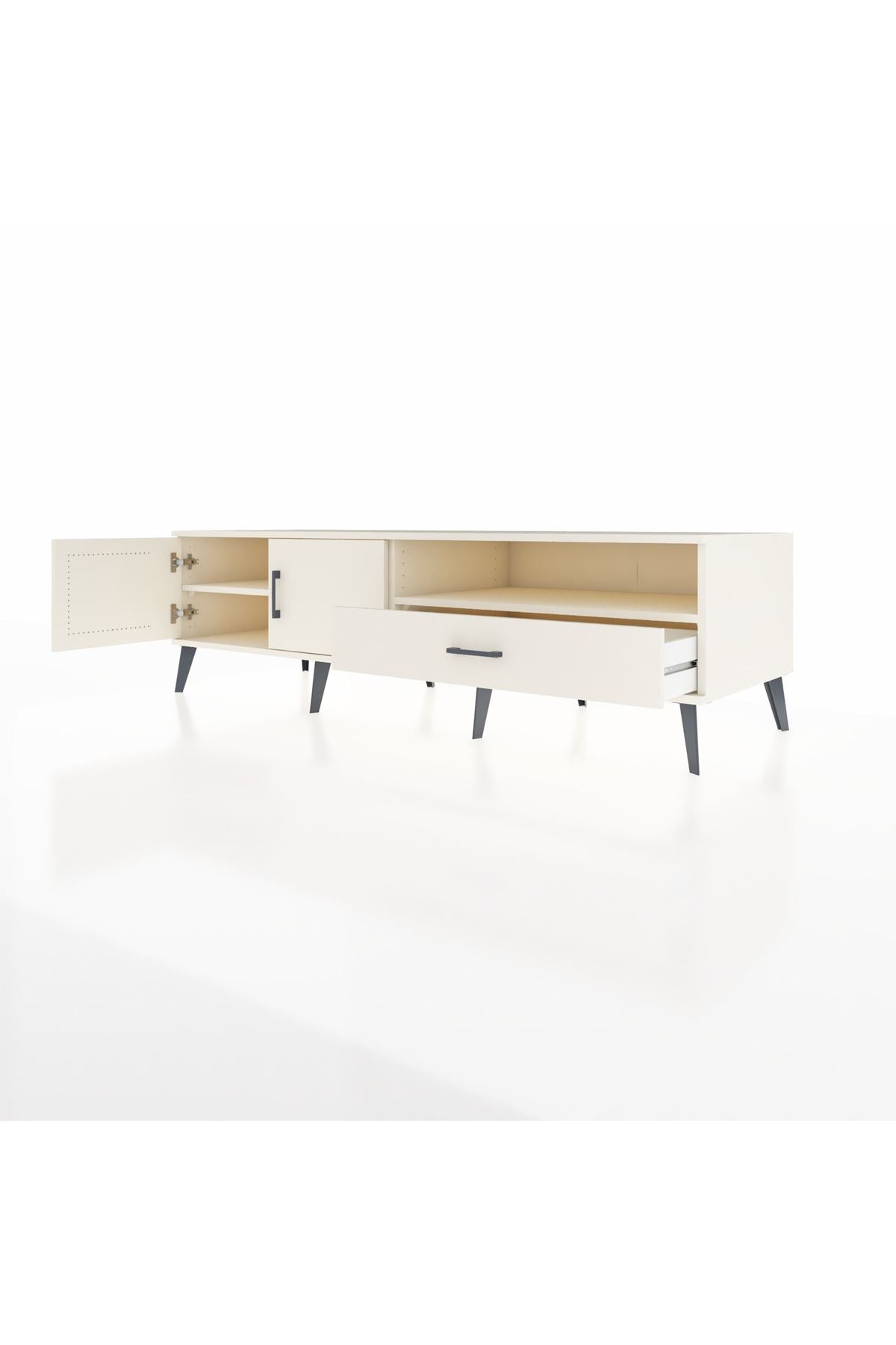 Kronos TV Ünitesi 2 Raflı Tek Çekmeceli 2 Kapaklı 176x59x51 Aytaşı-Aytaşı/Aytaşı