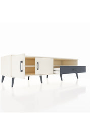 Kronos TV Ünitesi 2 Raflı Tek Çekmeceli 2 Kapaklı 176x59x51 Aytaşı-Aytaşı/Antrasit