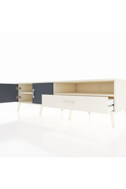 Kronos TV Ünitesi 2 Raflı Tek Çekmeceli 2 Kapaklı 176x59x51 Aytaşı-Antrasit/Aytaşı