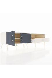 Kronos TV Ünitesi 2 Raflı Tek Çekmeceli 2 Kapaklı 176x59x51 Aytaşı-Antrasit/Aytaşı