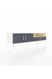 Kronos TV Ünitesi 2 Raflı Tek Çekmeceli 2 Kapaklı 176x59x51 Aytaşı-Antrasit/Antrasit