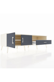 Kronos TV Ünitesi 2 Raflı Tek Çekmeceli 2 Kapaklı 176x59x51 Aytaşı-Antrasit/Antrasit