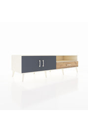 Kronos TV Ünitesi 2 Raflı Tek Çekmeceli 2 Kapaklı 176x59x51 Aytaşı-Antrasit/Çam