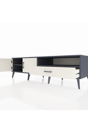 Kronos TV Ünitesi 2 Raflı Tek Çekmeceli 2 Kapaklı 176x59x51 Antrasit-Aytaşı/Aytaşı