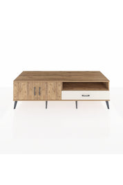 Kronos TV Ünitesi 2 Raflı Tek Çekmeceli 2 Kapaklı 176x59x51 Çam-Çam/Aytaşı