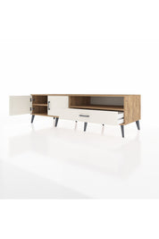 Kronos TV Ünitesi 2 Raflı Tek Çekmeceli 2 Kapaklı 176x59x51 Çam-Aytaşı/Aytaşı