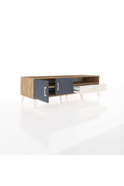 Kronos TV Ünitesi 2 Raflı Tek Çekmeceli 2 Kapaklı 176x59x51 Çam-Antrasit/Aytaşı