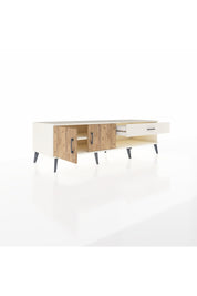 Kronos TV Ünitesi Tek Raflı Tek Çekmeceli 2 Kapaklı 176x59x51 Aytaşı-Çam/Aytaşı