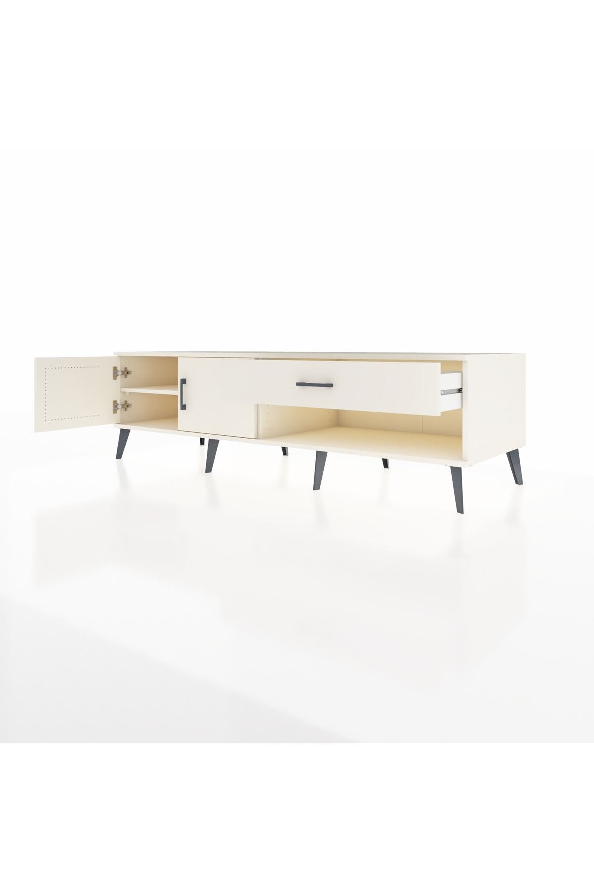 Kronos TV Ünitesi Tek Raflı Tek Çekmeceli 2 Kapaklı 176x59x51 Aytaşı-Aytaşı/Aytaşı