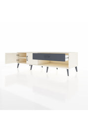 Kronos TV Ünitesi Tek Raflı Tek Çekmeceli 2 Kapaklı 176x59x51 Aytaşı-Aytaşı/Antrasit