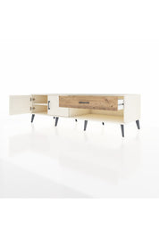 Kronos TV Ünitesi Tek Raflı Tek Çekmeceli 2 Kapaklı 176x59x51 Aytaşı-Aytaşı/Çam