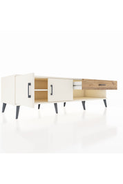 Kronos TV Ünitesi Tek Raflı Tek Çekmeceli 2 Kapaklı 176x59x51 Aytaşı-Aytaşı/Çam