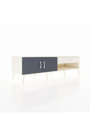 Kronos TV Ünitesi Tek Raflı Tek Çekmeceli 2 Kapaklı 176x59x51 Aytaşı-Antrasit/Aytaşı