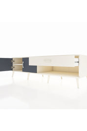 Kronos TV Ünitesi Tek Raflı Tek Çekmeceli 2 Kapaklı 176x59x51 Aytaşı-Antrasit/Aytaşı