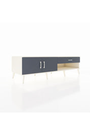 Kronos TV Ünitesi Tek Raflı Tek Çekmeceli 2 Kapaklı 176x59x51 Aytaşı-Antrasit/Antrasit