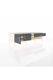 Kronos TV Ünitesi Tek Raflı Tek Çekmeceli 2 Kapaklı 176x59x51 Aytaşı-Antrasit/Antrasit