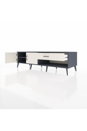 Kronos TV Ünitesi Tek Raflı Tek Çekmeceli 2 Kapaklı 176x59x51 Antrasit-Aytaşı/Aytaşı