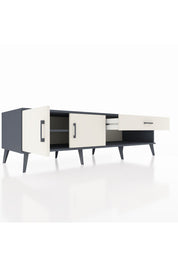 Kronos TV Ünitesi Tek Raflı Tek Çekmeceli 2 Kapaklı 176x59x51 Antrasit-Aytaşı/Aytaşı