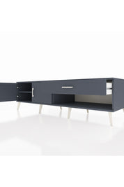 Kronos TV Ünitesi Tek Raflı Tek Çekmeceli 2 Kapaklı 176x59x51 Antrasit-Antrasit/Antrasit