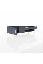 Kronos TV Ünitesi Tek Raflı Tek Çekmeceli 2 Kapaklı 176x59x51 Antrasit-Antrasit/Antrasit