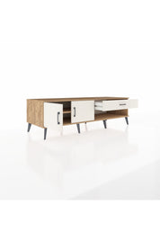 Kronos TV Ünitesi Tek Raflı Tek Çekmeceli 2 Kapaklı 176x59x51 Çam-Aytaşı/Aytaşı