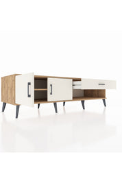 Kronos TV Ünitesi Tek Raflı Tek Çekmeceli 2 Kapaklı 176x59x51 Çam-Aytaşı/Aytaşı