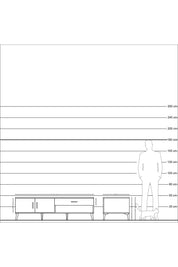 Kronos TV Ünitesi Tek Raflı Tek Çekmeceli 2 Kapaklı 176x59x51 Çam-Aytaşı/Aytaşı