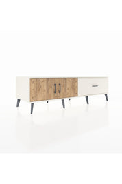 Kronos TV Ünitesi Tek Raflı Tek Çekmeceli 2 Kapaklı 176x59x51 Aytaşı-Çam/Aytaşı