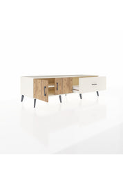 Kronos TV Ünitesi Tek Raflı Tek Çekmeceli 2 Kapaklı 176x59x51 Aytaşı-Çam/Aytaşı