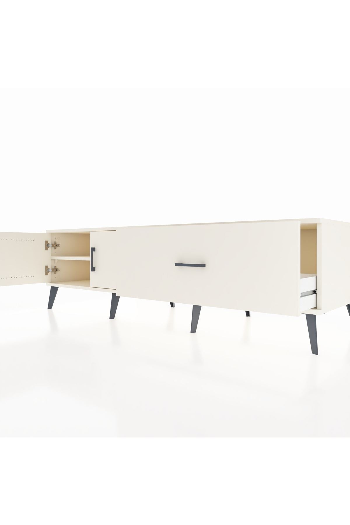 Kronos TV Ünitesi Tek Raflı Tek Çekmeceli 2 Kapaklı 176x59x51 Aytaşı-Aytaşı/Aytaşı