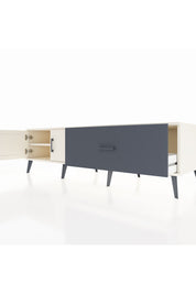 Kronos TV Ünitesi Tek Raflı Tek Çekmeceli 2 Kapaklı 176x59x51 Aytaşı-Aytaşı/Antrasit