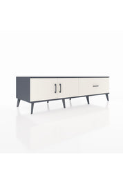 Kronos TV Ünitesi Tek Raflı Tek Çekmeceli 2 Kapaklı 176x59x51 Antrasit-Aytaşı/Aytaşı