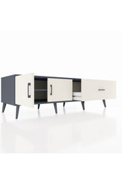 Kronos TV Ünitesi Tek Raflı Tek Çekmeceli 2 Kapaklı 176x59x51 Antrasit-Aytaşı/Aytaşı