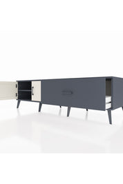 Kronos TV Ünitesi Tek Raflı Tek Çekmeceli 2 Kapaklı 176x59x51 Antrasit-Aytaşı/Antrasit